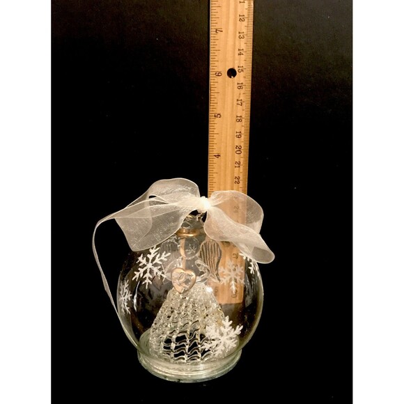 Spode  Blown Glass Praying Angel Christmas Ornament - Picture 3 of 4
